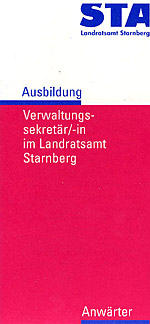 Flyer: Verwaltungssekret&auml;r/-in im Landratsamt Starnberg
