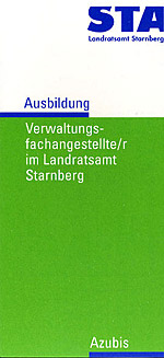 Flyer: Verwaltungsfachangestellt/er im Landratsamt Starnberg