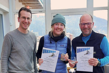 Kathrin Futterknecht und Stephan Hinze sind Behördenskimeister 