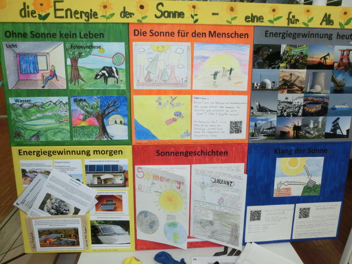 Fotodokumentation "Energie der Sonne - eine für alle" mit Musik und Videos von der Nachmittagsbetreuung am Gymnasium Tutzing