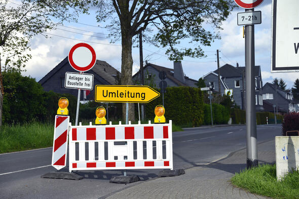 Verkehrsbeeinträchtigung Baustelle