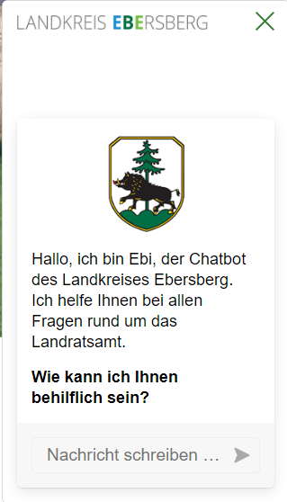 Externer Link: Landratsamt Ebersberg &raquo; ChatBot 