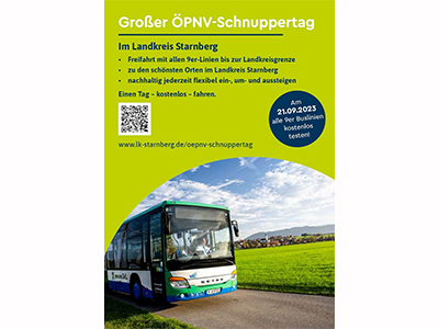 Flyer: ÖPNV-Schnuppertag 2023