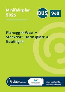 Minifahrplan Bus 968 ab 14.12.2025