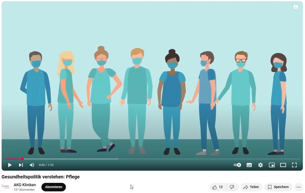 Ein YouTube Video "Gesundheitspolitik verstehen: Pflege"