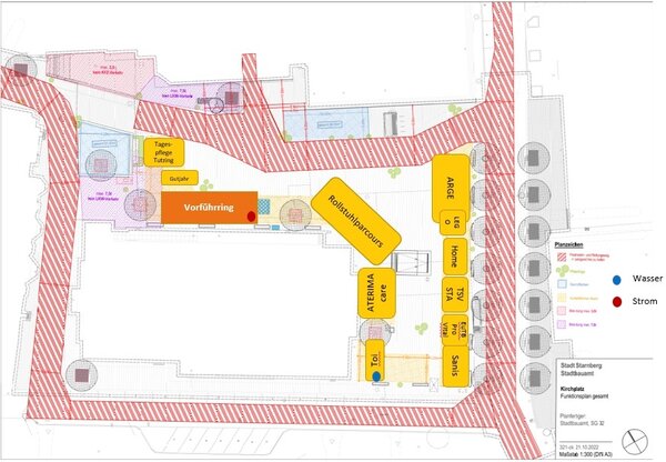 Lokalisation Vorf&uuml;hrring Kirchplatz