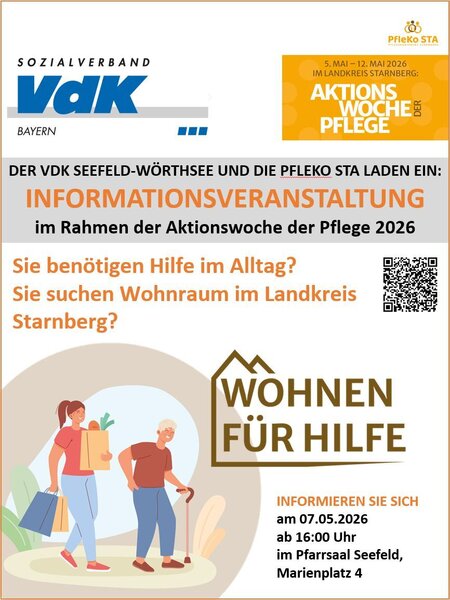 Einladung Wohnen f&uuml;r Hilfe