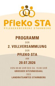 Programm Vollversammlung PfleKo STA 2026