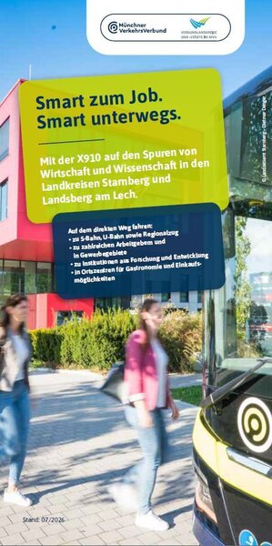 Faltflyer Expressbuslinie X910
